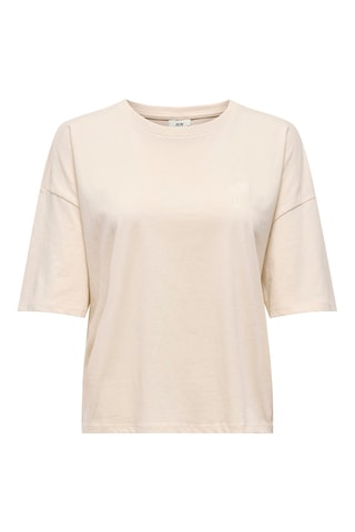 T-shirt oversize - Beige clair