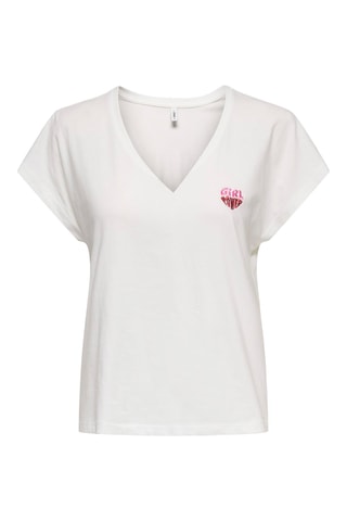 T-shirt regular en coton biologique - Blanc