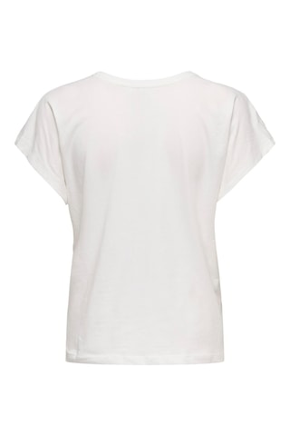T-shirt regular en coton biologique - Blanc