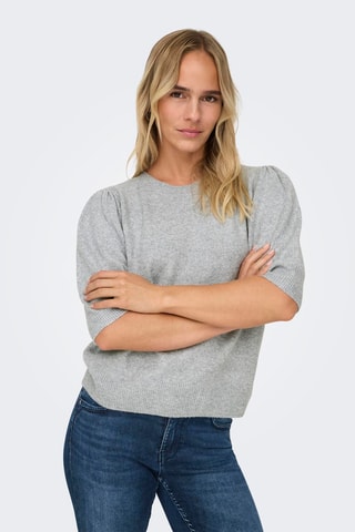 Top - Gris clair chiné