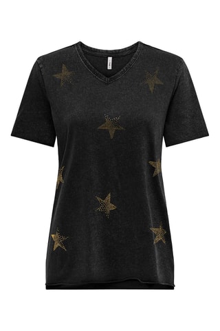 T-shirt regular en coton biologique - Noir