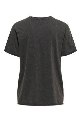 T-shirt regular en coton biologique - Noir