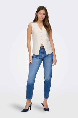 Jean mom - Bleu cobalt