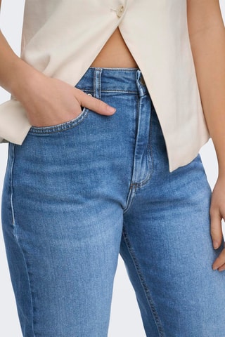 Jean mom - Bleu cobalt