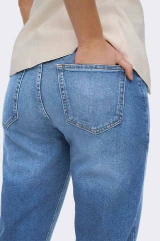 Jean mom - Bleu cobalt