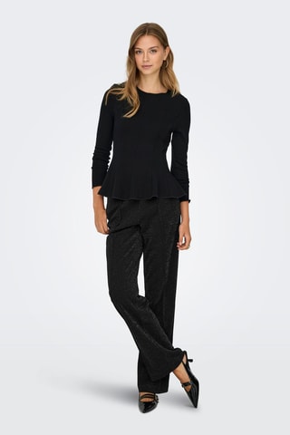 Pantalon regular - Noir