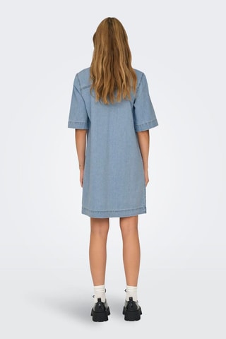 Robe chemise en jean - Ciel