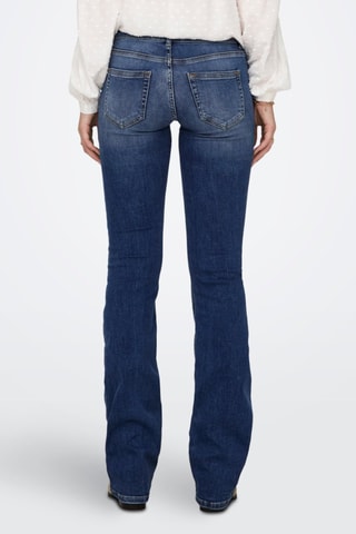 Jean flare en coton biologique - Bleu