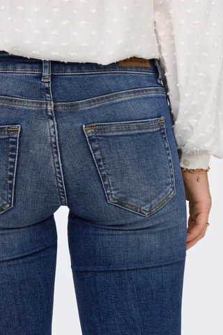 Jean flare en coton biologique - Bleu