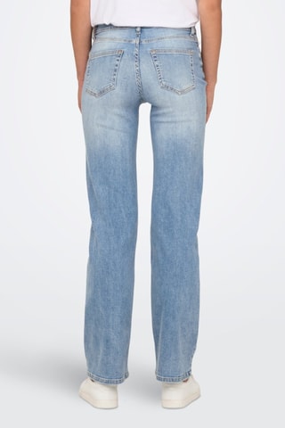 Jean droit en coton biologique - Bleu