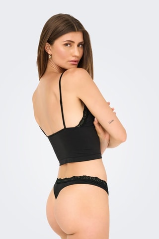 Crop top en coton biologique - Noir