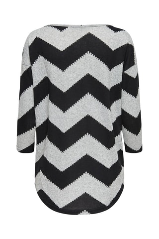 Top - Noir et gris chiné