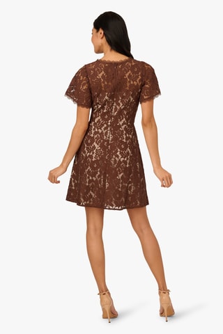 Trapezium Jurk - Bruin