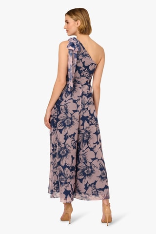 Asymmetrische Jumpsuit - Blauw