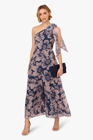 Asymmetrische Jumpsuit - Blauw