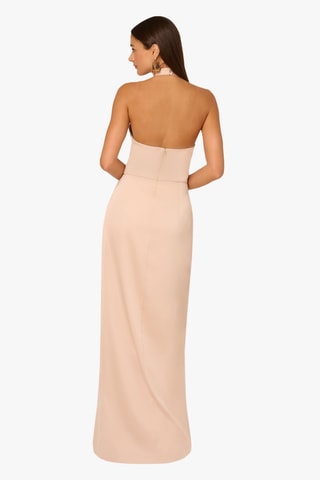 Lange Mouwloze Jurk - Goudkleurig