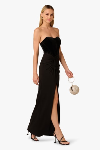 Strapless Jurk - Zwart