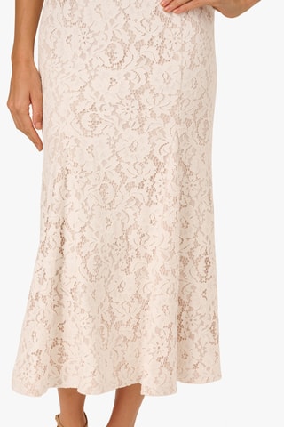 Kanten Midi-jurk - Beige