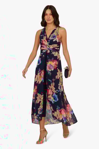 Jumpsuit met Trompe-l’œil - Blauw