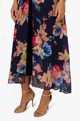 Jumpsuit met Trompe-l’œil - Blauw