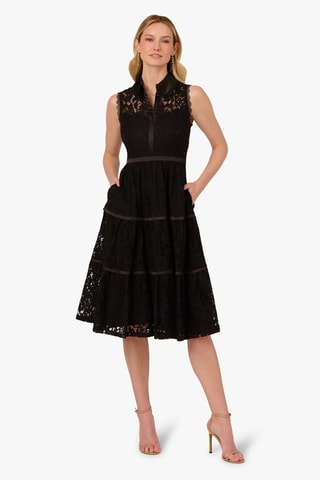 Kanten Jurk - Zwart