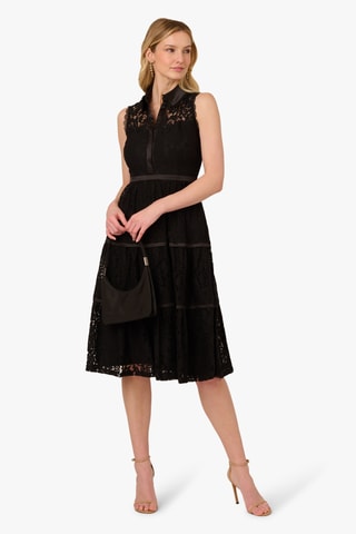 Kanten Jurk - Zwart