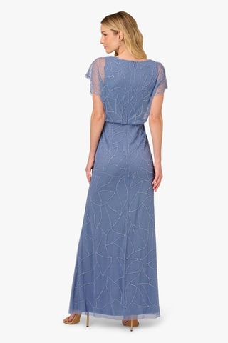 Lange Jurk - lavendelpaars - Blauw