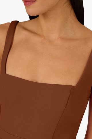 Mouwloze midi-jurk - Rood