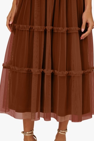 Mouwloze midi-jurk - Rood