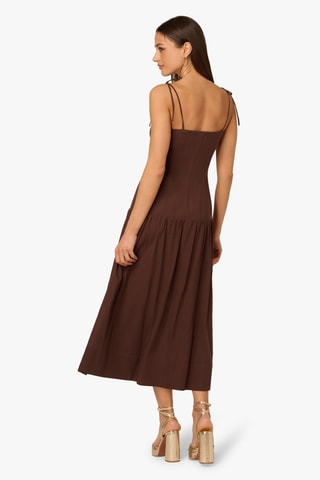 Midi-jurk - Bruin
