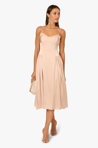 Midi-jurk - Goudkleurig