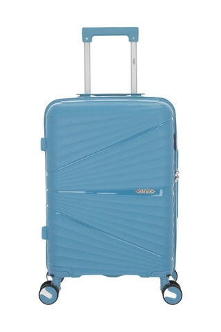 Mala de cabine e nécessaire Vela (S/W) - Azul-claro - 55/35 cm