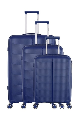 Set de 3 valises Andromède (S/M/L) - Bleu marine - 56/65/75 cm