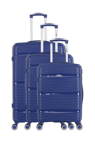 Set de 3 valises Centaure (S/M/L) - Bleu marine - 55/65/75 cm