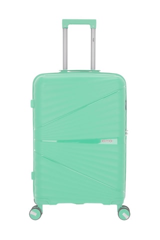 Set van 2 Trolleys en Beautycase Vela (S/M/W) - Lichtgroen - 55 / 65 / 35 cm