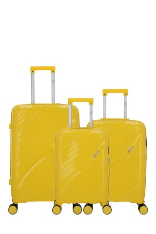 Set de 3 valises Lyra (XS/S/M) - Jaune - 51/55/65 cm