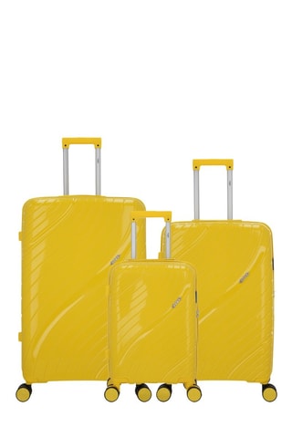 Set de 3 valises Lyra (XS/M/L) - Jaune - 51/65/75 cm