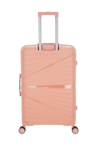 Set van 3 Trolleys en Beautycase Vela-C (S/M/L/W) - Lichtroze - 55/65/75/35 cm