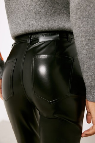 Broek Bootcut Hoge Taille - Zwart