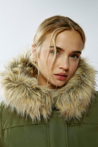 Parka con cappuccio - Verde