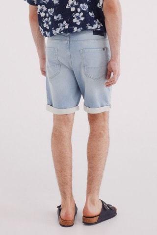 Spijkerbermuda - Hemelsblauw