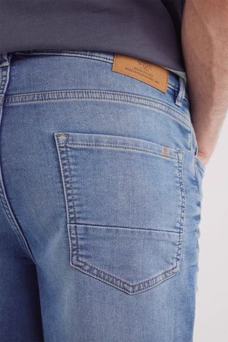 Spijkerbermuda - Hemelsblauw