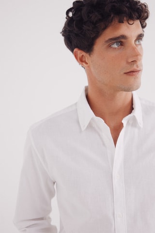 Linnen Overhemd - Wit