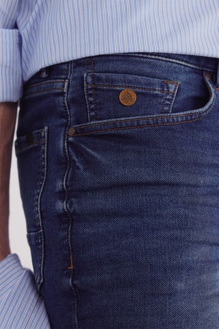 Spijkerbermuda - Hemelsblauw