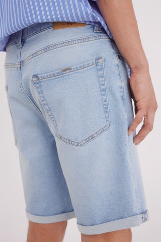 Spijkerbermuda - Hemelsblauw