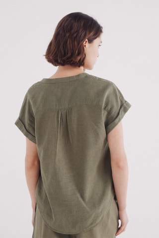 Linnen Blouse - Kaki