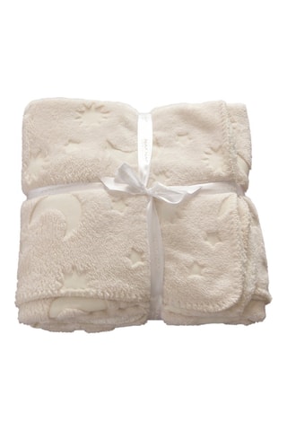 Manta fluorescente Stars - 80 x 110 cm - Beige