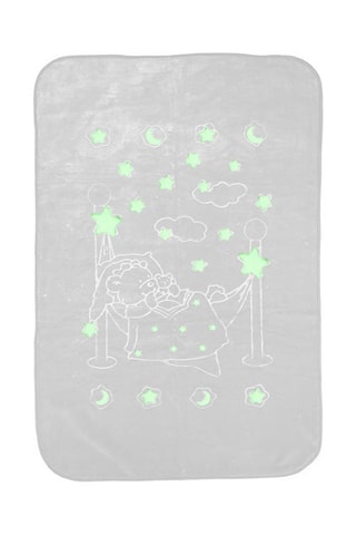 Manta fluorescente Raschell - 80 x 110 cm - Gris