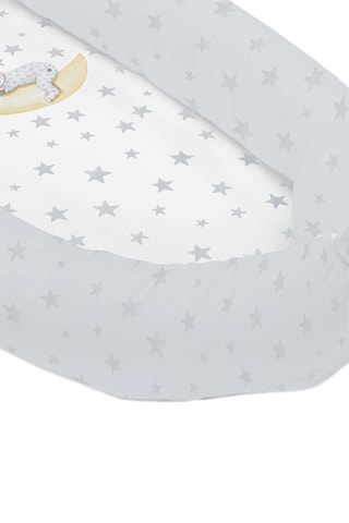 Reductor de cuna Marlon Night - Gris - 48 x 90 cm - Blanco