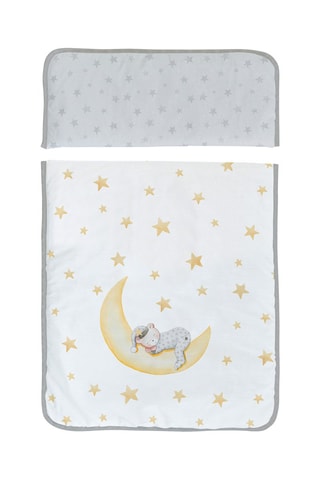 Minicuna y juego de cuna Marlon Night - Desde recién nacido - 5 piezas - Blanco